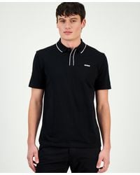 BOSS - Dalombi Short Sleeve Button-placket Polo Shirt - Lyst