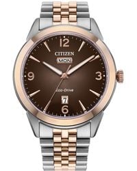 Citizen - Classic Rolan Stainless Steel Bracelet Watch 40.5mm - Lyst