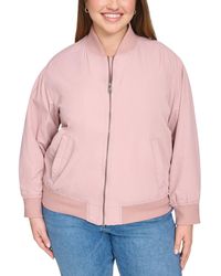 Levi's - Trendy Plus Size Lightweight Zip-front Bomber Jacket - Lyst