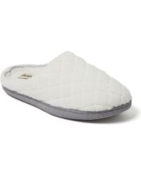 Dearfoams - Leslie Quilted Microfiber Terry Memory Foam Clog House Slipper - Lyst