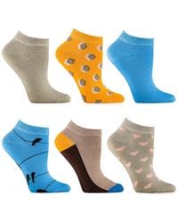 Gallery Seven - Ankle Socks 6 Pack - Lyst