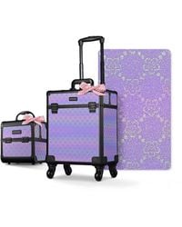 Byootique - 2-piece Makeup Train Case Cosmetic Organizer Kit Pure Forgetmenot - Lyst