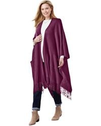 Woman Within - Within Fringed Cape - Lyst