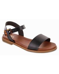 MIA - Peyton Round Toe Flat Sandals - Lyst