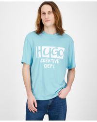 BOSS - Hugo By Nugocrea Creative Department Short Sleeve Crewneck Logo Graphic T-shirt - Lyst