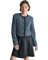 BCBGMAXAZRIA - Collarless Button-front Jacket - Lyst