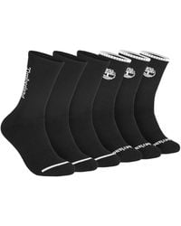 Timberland - 6-pack Millboro Tree Logo Crew Sock - Lyst