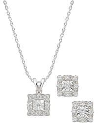 Macy's - 2-pc. Diamond Necklace And Earrings Set (1/3 Ct. T.w. - Lyst