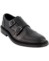 Karl Lagerfeld - White Label Leather Double Monk Cap Toe Dress Shoes - Lyst