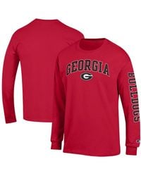 Champion - Ohio State Buckeyes Arch Over Logo 2-hit Long Sleeve T-shirt - Lyst