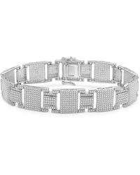 Macy's - Diamond Pave Square Link Bracelet (6-1/2 Ct. T.w. - Lyst