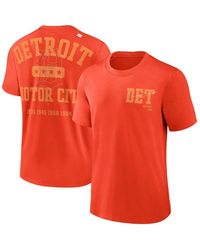 Nike Men's Navy Detroit Tigers Springer Short Sleeve Team Pullover
