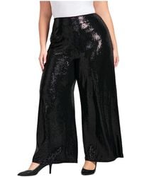 Avenue - Glitz Sequin Wide Leg Pant - Lyst