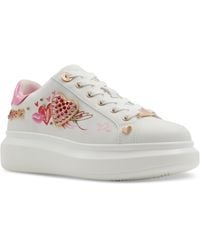 ALDO - Heartstep Printed Lace-up Sneakers - Lyst