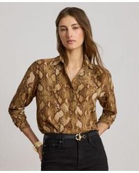 Ralph Lauren - Buttoned Placket Long Sleeve Shirt - Lyst