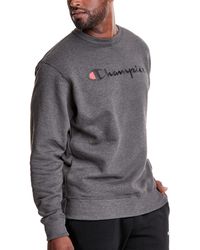Champion - Powerblend Fleece Logo Sweatshirt - Lyst