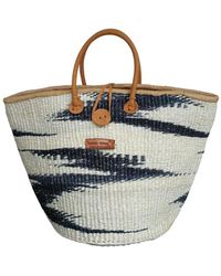 Sawa Sawa - Balance Peace Handmade Sisal Straw Basket Tote Bag - Lyst