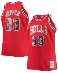 Mitchell & Ness Dennis Rodman 1997 Chicago Bulls Camo Jersey Tank Top in Assorted, Men's at Urban Outfitters