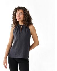 REISTOR - Halter Hemp Neck Top - Lyst