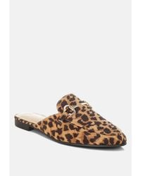 LONDON RAG - Alpine Horsebit Detail Mules - Lyst