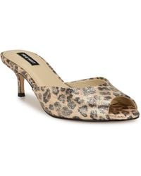 Nine West - Luvlie Open Toe Kitten Heel Dress Sandals - Lyst