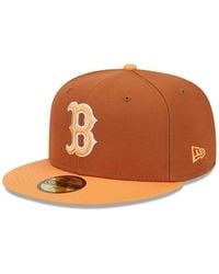KTZ - Brown/orange Pittsburgh Pirates Spring Color Basic Two-tone 59fifty Fitted Hat - Lyst