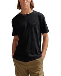 BOSS - Boss By Slub-cotton Logo Detail T-shirt - Lyst