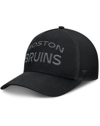 Fanatics - Boston Bruins Authentic Pro Road Stack Text A-frame Adjustable Hat - Lyst