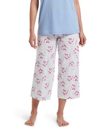 Hue - Plus Size Sleepwell Printed Knit Capri Pajama Pant Made - Lyst