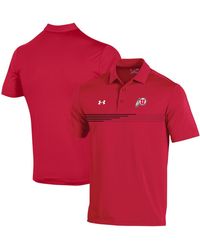 Under Armour - Utah Utes Tee To Green Stripe Polo Shirt - Lyst