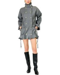 Line & Dot - Wilfred Funnel Neck Coat - Lyst
