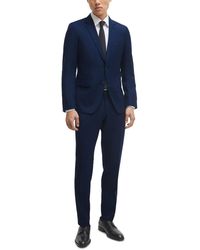BOSS - Boss By Checked Slim-fit 2 Pc Suit - Lyst