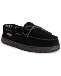 Muk Luks - Paul Printed Berber Suede Moccasin Slippers - Lyst