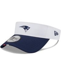 KTZ - White/navy New England Patriots 2025 Nfl Training Camp Adjustable Visor Hat - Lyst
