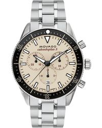 Movado - Calendoplan S Swiss Quartz Chrono Stainless Steel Watch 42mm - Lyst