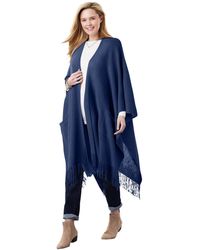 Woman Within - Within Fringed Cape - Lyst