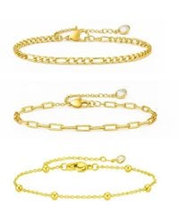 Hollywood Sensation - Adriana 3-piece Stackable Bracelet Trio Set - Lyst