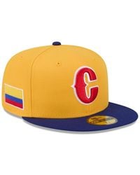 KTZ - Yellow/blue Colombia Baseball 2026 World Baseball Classic 59fifty Fitted Hat - Lyst