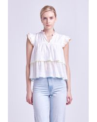 English Factory - Colorblock Edge Tiered Top - Lyst