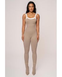 JLUXLABEL - Core Ribbed Jumpsuit - Lyst