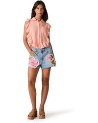 Steve Madden - Adeline Collared Neck Top - Lyst