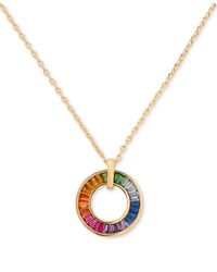 Kate Spade - Gold-tone Rainbow Joy Pendant Necklace - Lyst