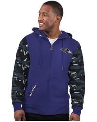 Starter - Purple Baltimore Ravens Thursday Night Gridiron Full-zip Hoodie - Lyst