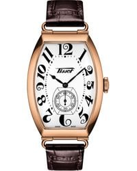 Tissot - Swiss Automatic Heritage Porto Leather Strap Watch 42mm - Lyst
