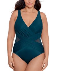 Miraclesuit - Plus Size Allover-slimming Crossover One-piece Swimsuit - Lyst