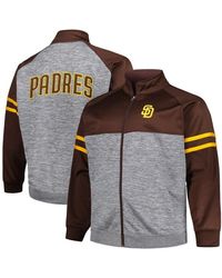 Men's G-III Sports by Carl Banks Brown San Diego Padres Earned Run Full-Zip Jacket Size: Small