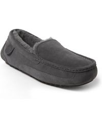 Dearfoams - Fireside By Melbourne Genuine Shearling Moccasin Slipper - Lyst