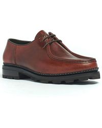 Anthony Veer - Wright Moc Toe Lace-up Shoes - Lyst