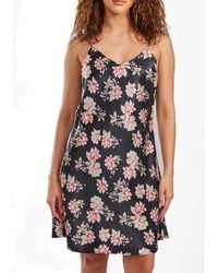 iCollection - Cyrus Ultra Soft Floral Satin Chemise - Lyst