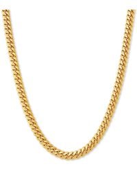 Macy's - Cuban Link 22" Chain Necklace - Lyst